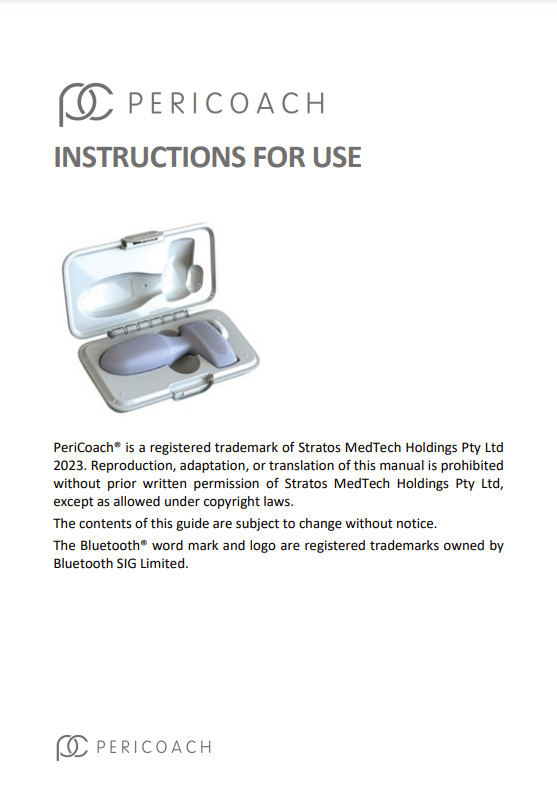 PeriCoach Instructions for Use